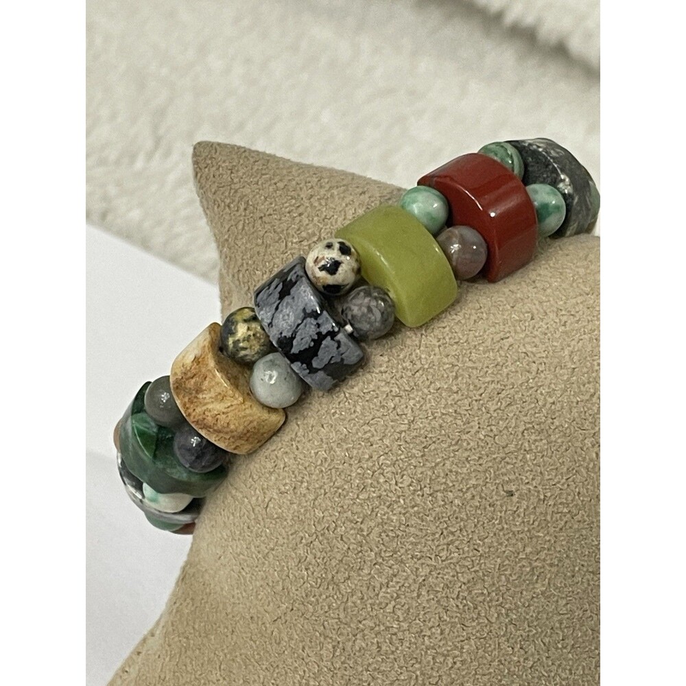 Gemstone Mixed Stone Stretch Bracelet